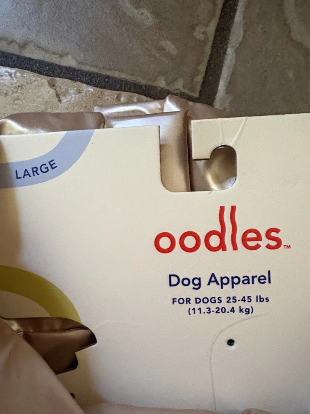 Iridescent gold Puffer dog jacket, dog clothing, new